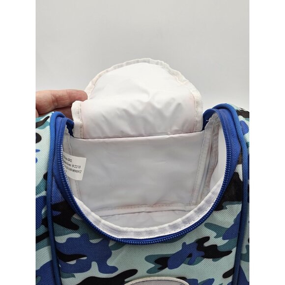 Tupperware Lunch Box Blue Camouflage Lunchbox Cup Container Sandwich Keeper 4 Pc - Picture 11 of 15